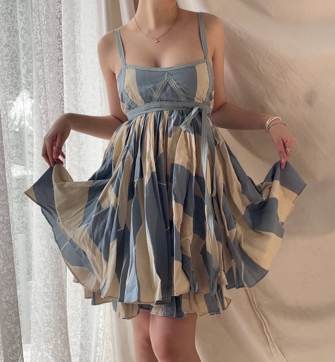 Marc Jacobs dress designer piece mesh summer fairy vintage y2k coquette mermaid