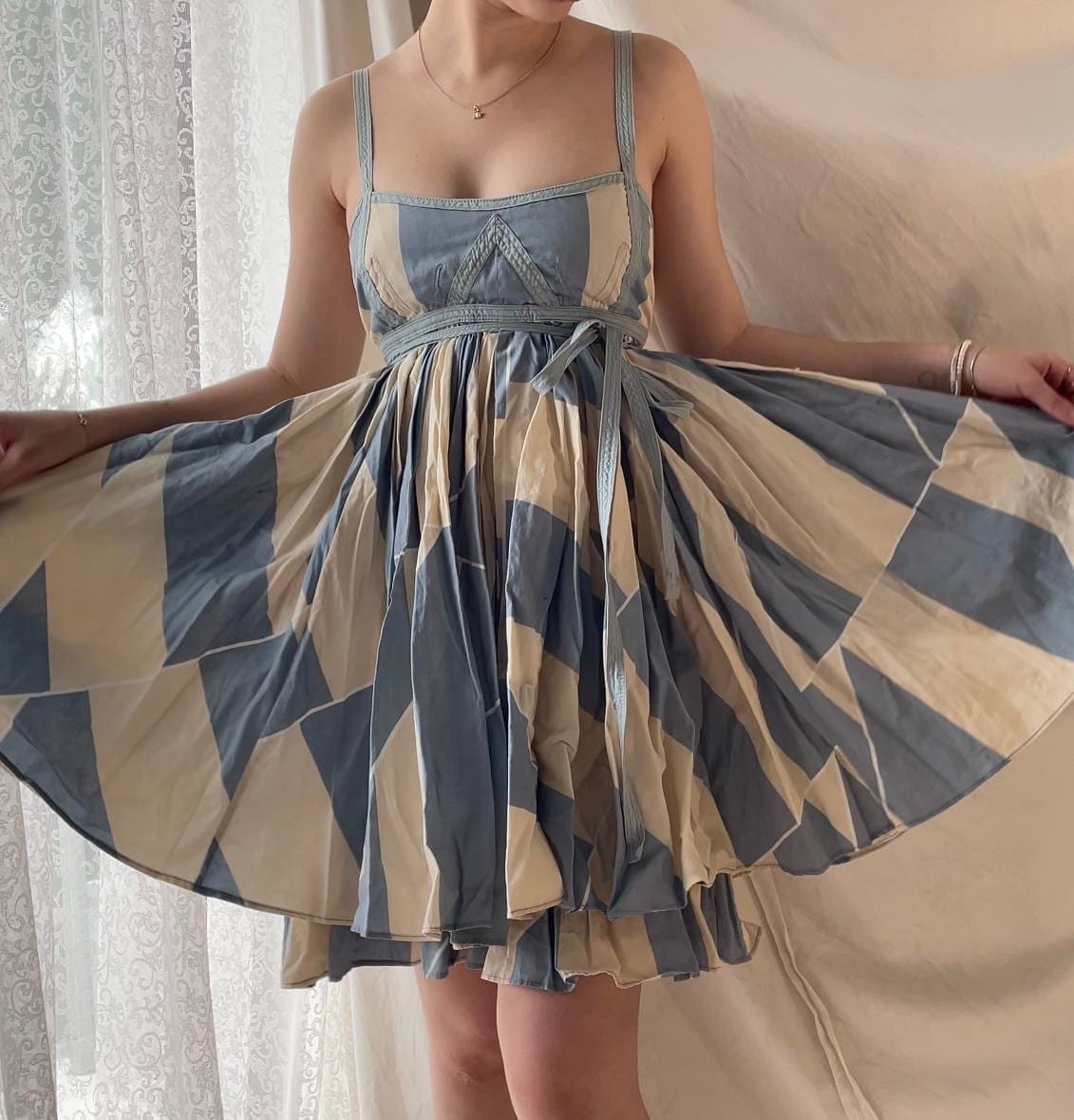 Marc Jacobs dress designer piece mesh summer fairy vintage y2k coquette mermaid
