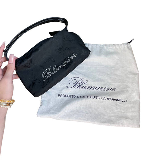 Blumarine butterfly bag with Swarovski handbag purse clutch black mesh summer fairy vintage y2k coquette mermaid