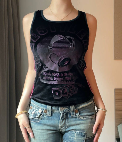 Dolce Gabbana cami top vest velvet mesh summer fairy vintage y2k coquette mermaid