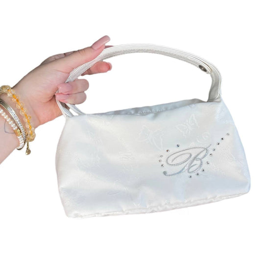 Blumarine butterfly bag with Swarovski handbag purse clutch white mesh summer fairy vintage y2k coquette mermaid