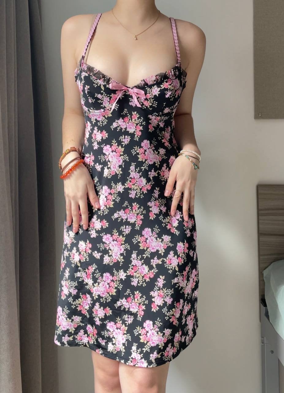 Blumarine dress bra top floral design mesh summer fairy vintage y2k coquette mermaid