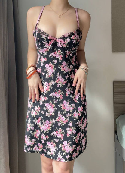 Blumarine dress bra top floral design mesh summer fairy vintage y2k coquette mermaid