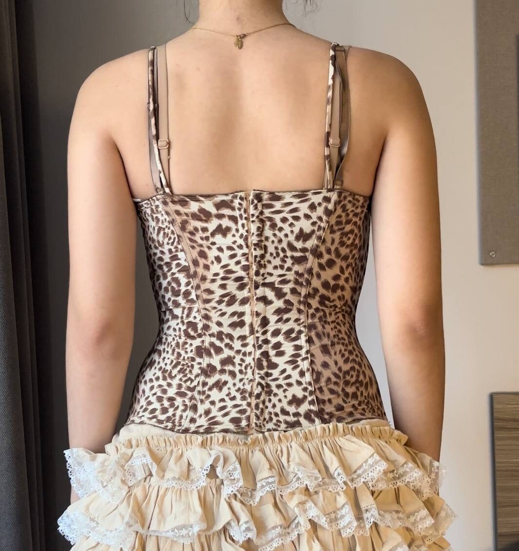 Blumarine Women's Brown and Tan Corset