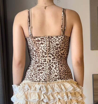 Blumarine Women's Brown and Tan Corset