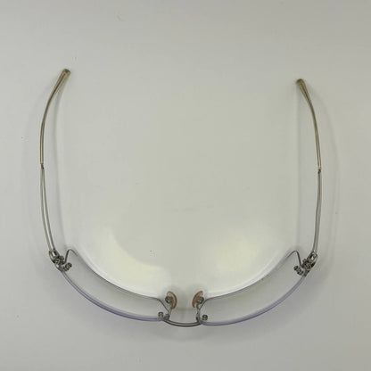Chanel sunglasses vintage rimless frameless CC chameleon transparent blue glasses y2k with logo