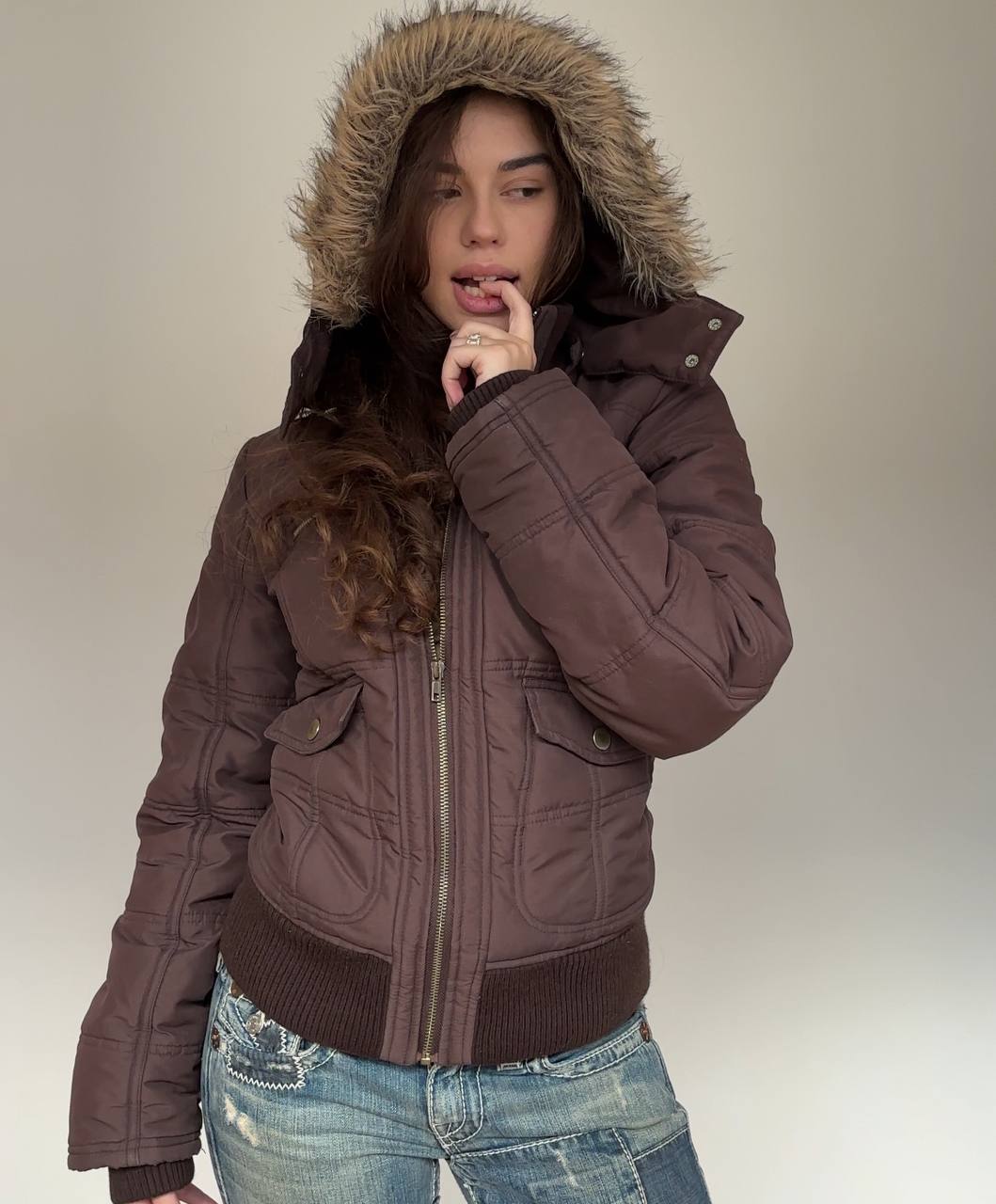Rainbow coat zip-jacket