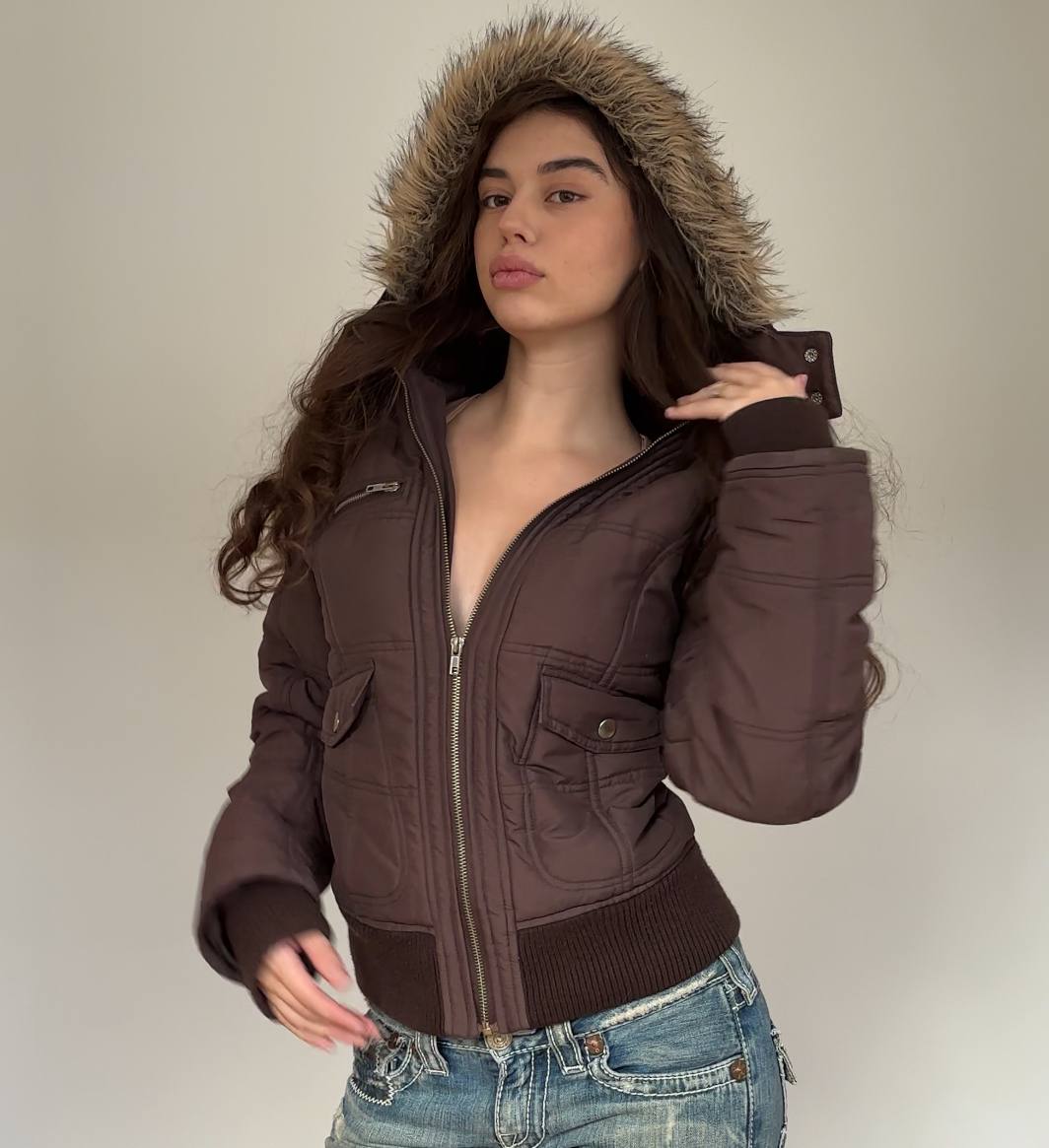 Rainbow coat zip-jacket