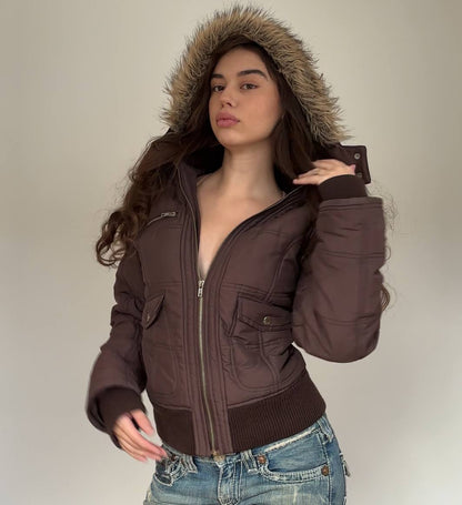 Rainbow coat zip-jacket