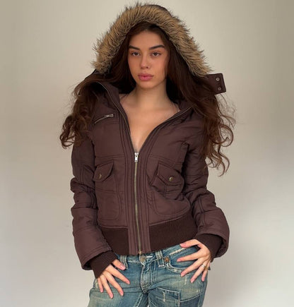 Rainbow coat zip-jacket