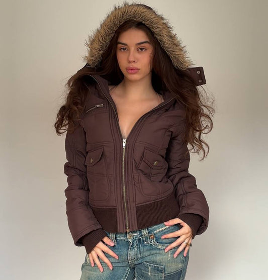 Rainbow coat zip-jacket