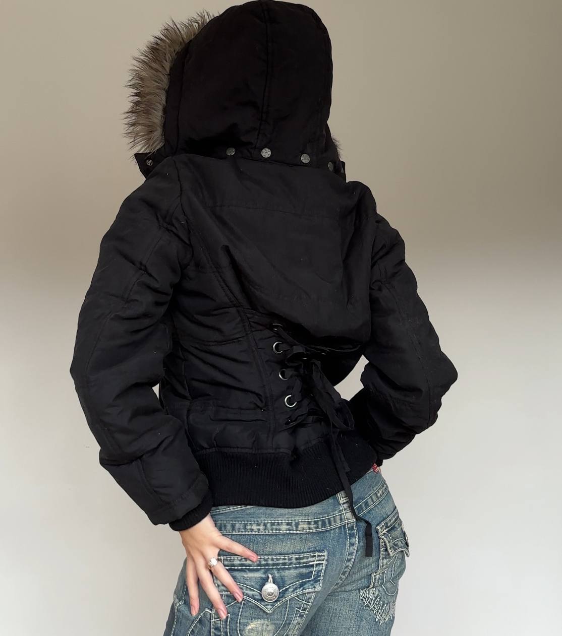Rainbow coat zip-jacket